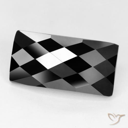 9,17 ctw natürlicher Schwarz Spinell, Baguette, Lichtundurchlässig