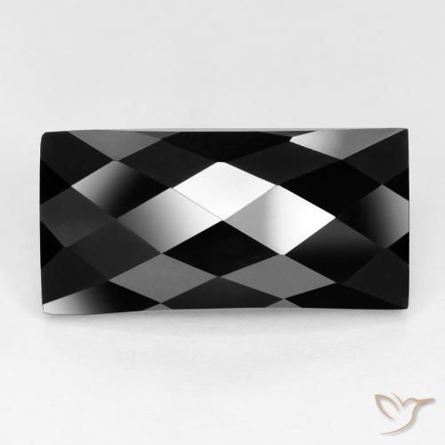 12.28ct Natürlicher Schwarz Spinell, Baguette, Lichtundurchlässig