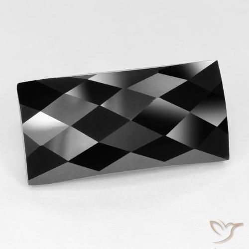 9,17 ctw natürlicher Schwarz Spinell, Baguette, Lichtundurchlässig