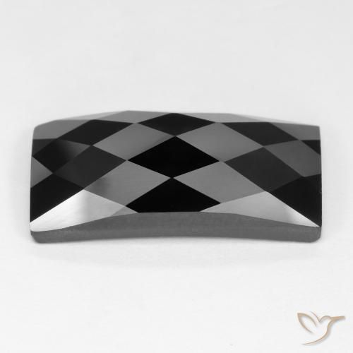 9,17 ctw natürlicher Schwarz Spinell, Baguette, Lichtundurchlässig