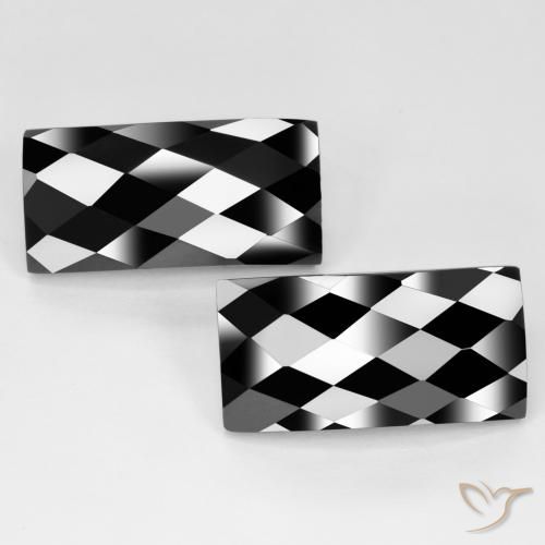 27.85ctw Natürlicher Schwarz Spinell, Baguette, Lichtundurchlässig, Photo A