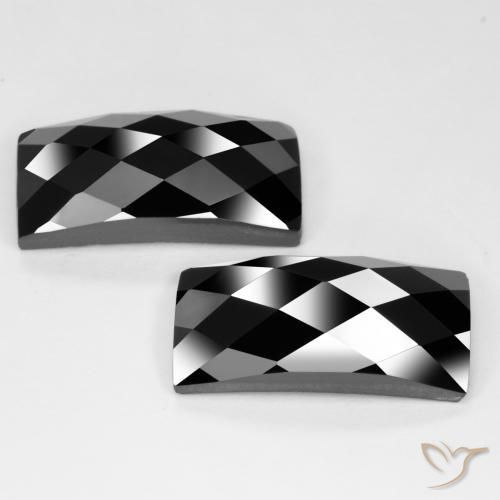 29.48 ct natürliche Schwarz Spinell-Edelsteine, Baguette, Lichtundurchlässig