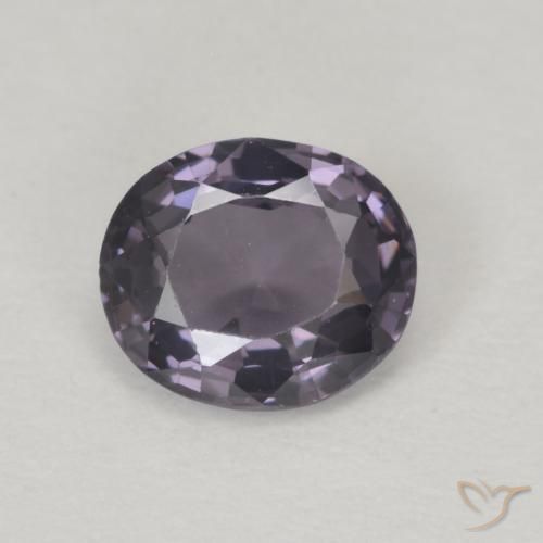 0.61ct Natürlicher Grau Lila Spinell, Oval, VVS