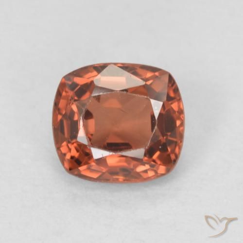 0.52ct Natürlicher orange-rot Spinell, Kissen, VVS