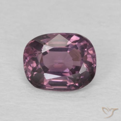 0.84ct Natürlicher Pflaumengrau Spinell, Kissen, VVS-VS