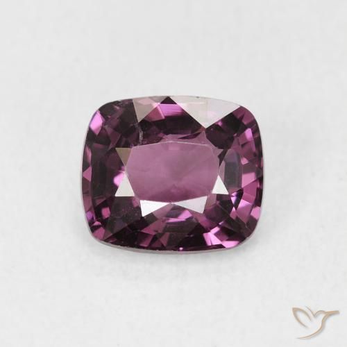 1.36ct Natürlicher dunkellila Spinell, Kissen, VS
