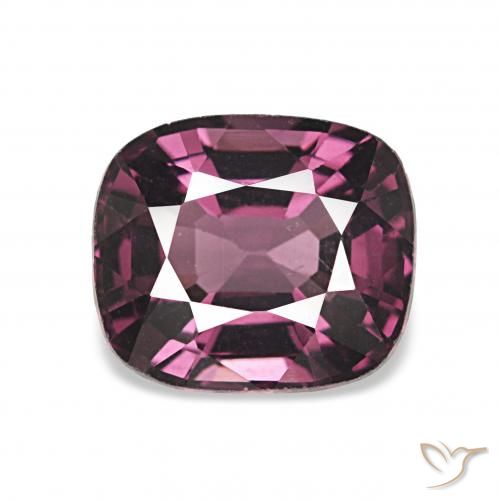 1.58ct Tiefviolettes Rot Spinell, Kissen, VVS