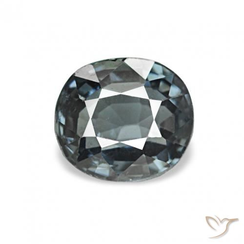 0.71ct Dunkelgrau Spinell, Kissen, VVS-VS