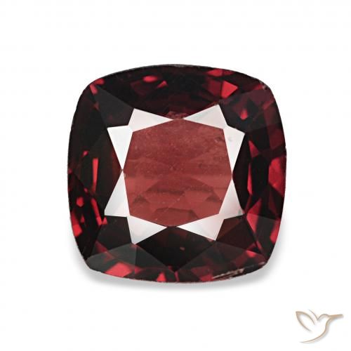 0.98ct tiefrot Spinell, Kissen, VVS