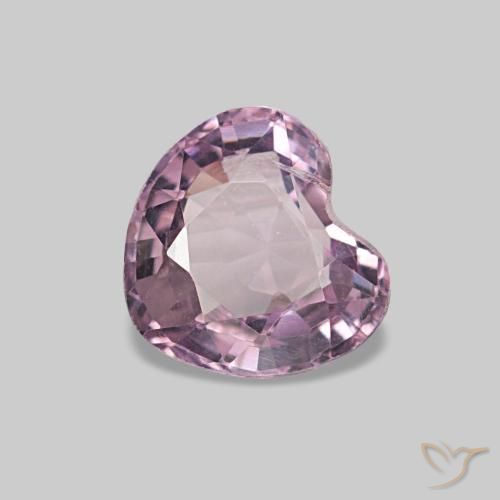 0.70ct Rosafarbener Spinell, Herz, VS