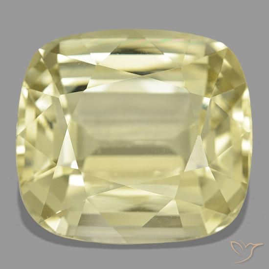 38.30ct Gelber Spodumen, Kissen, VVS