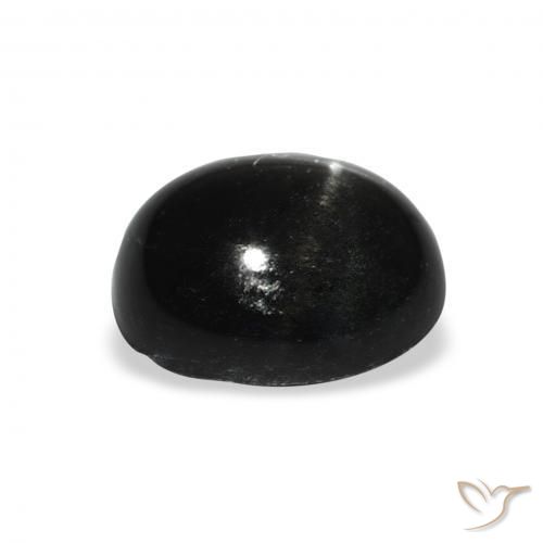 9,17 ctw natürlicher Schwarz Sterndiopsid, Oval, Lichtundurchlässig