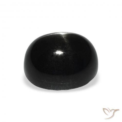 9,17 ctw natürlicher Schwarz Sterndiopsid, Oval, Lichtundurchlässig
