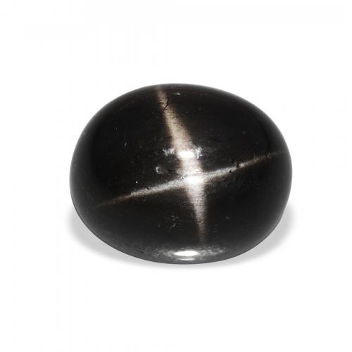 9,17 ctw natürlicher Schwarz Sterndiopsid, Oval, Lichtundurchlässig