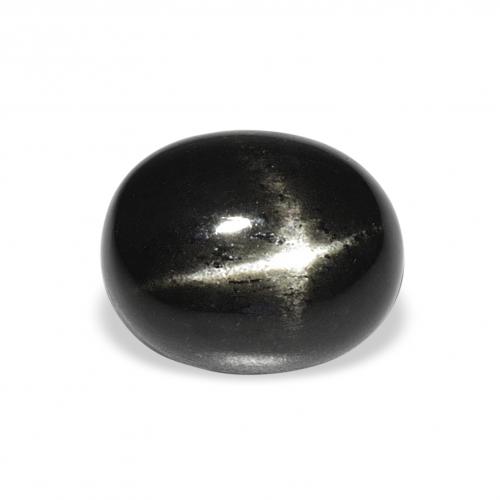 9,17 ctw natürlicher Schwarz Sterndiopsid, Oval, Lichtundurchlässig
