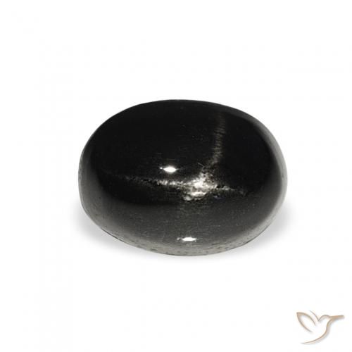 1.72ct Schwarz Sterndiopsid, Oval, Lichtundurchlässig