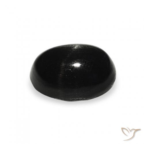 9,17 ctw natürlicher Schwarz Sterndiopsid, Oval, Lichtundurchlässig