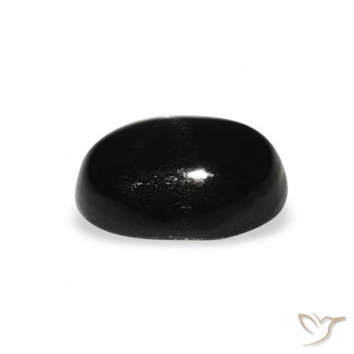 9,17 ctw natürlicher Schwarz Sterndiopsid, Oval, Lichtundurchlässig