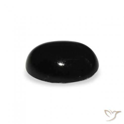 9,17 ctw natürlicher Schwarz Sterndiopsid, Oval, Lichtundurchlässig