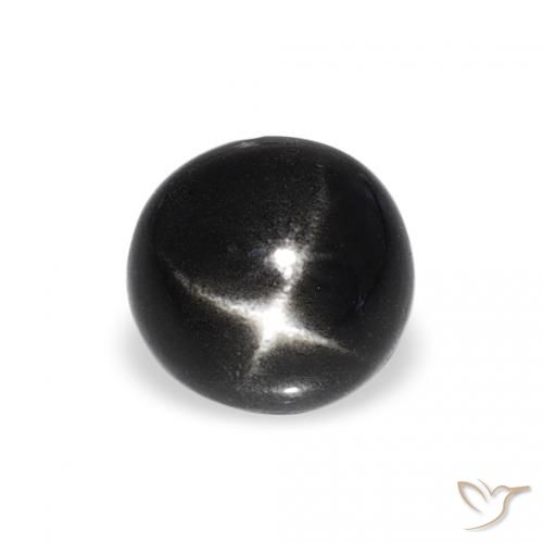 1.54ct Schwarz Sterndiopsid, Runden, Lichtundurchlässig
