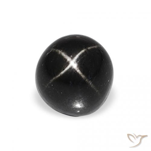 1.78ct Schwarz Sterndiopsid, Runden, Lichtundurchlässig