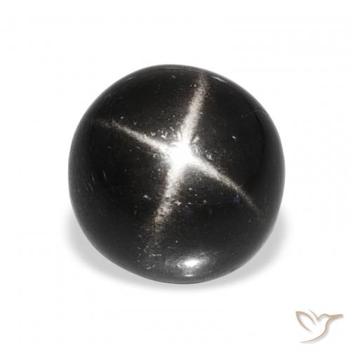 9.33ct Schwarz Sterndiopsid, Runden, Lichtundurchlässig