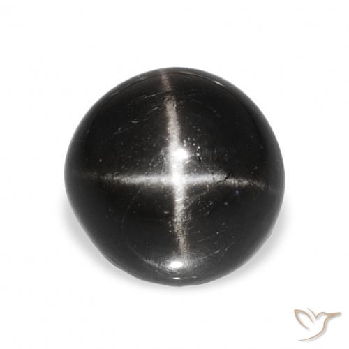 9.28ct Schwarz Sterndiopsid, Runden, Lichtundurchlässig