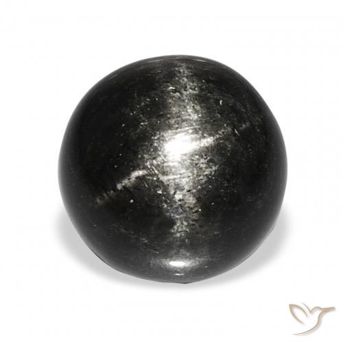 9.82ct Schwarz Sterndiopsid, Runden, Lichtundurchlässig