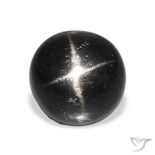 9.06ct Schwarz Sterndiopsid, Runden, Lichtundurchlässig