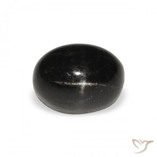 2.41ct Natürlicher Schwarz Sterndiopsid, Oval, Lichtundurchlässig