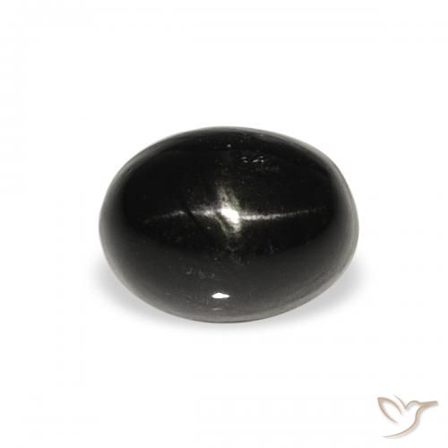 2.28ct Natürlicher Schwarz Sterndiopsid, Oval, Lichtundurchlässig