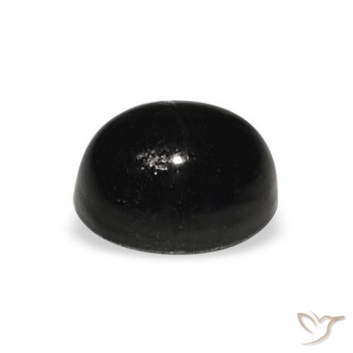 9,17 ctw natürlicher Schwarz Sterndiopsid, Oval, Lichtundurchlässig