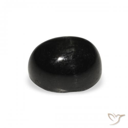 9,17 ctw natürlicher Schwarz Sterndiopsid, Oval, Lichtundurchlässig