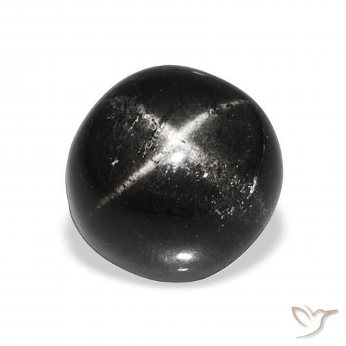10.11ct Schwarz Sterndiopsid, Runden, Lichtundurchlässig