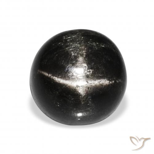 10.95ct Schwarz Sterndiopsid, Runden, Lichtundurchlässig