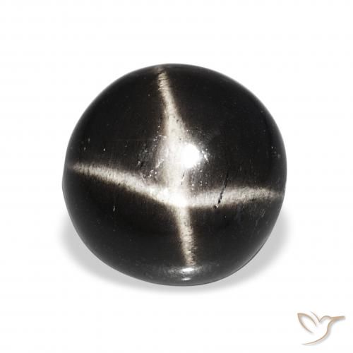 8.06ct Schwarz Sterndiopsid, Runden, Lichtundurchlässig