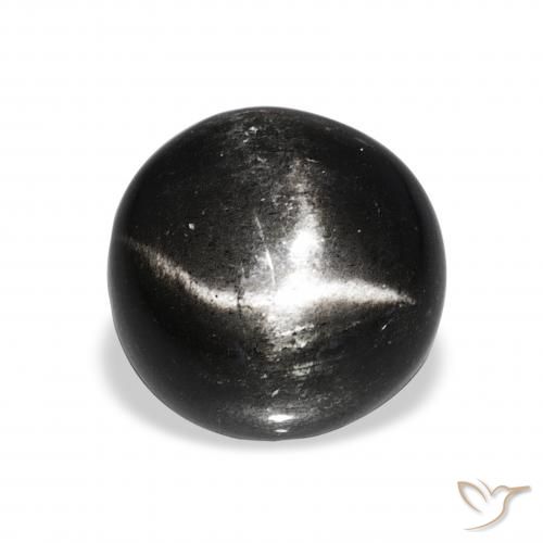 6.96ct Schwarz Sterndiopsid, Runden, Lichtundurchlässig
