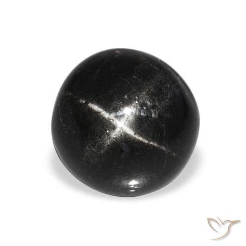 4.80ct Schwarz Sterndiopsid, Runden, Lichtundurchlässig