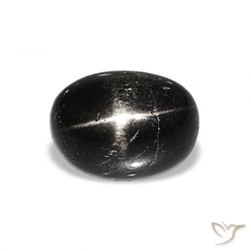 2.26ct Schwarz Sterndiopsid, Oval, Lichtundurchlässig