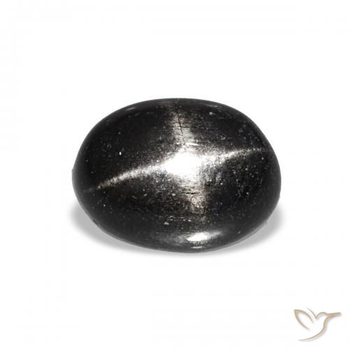 1.85ct Schwarz Sterndiopsid, Oval, Transparent