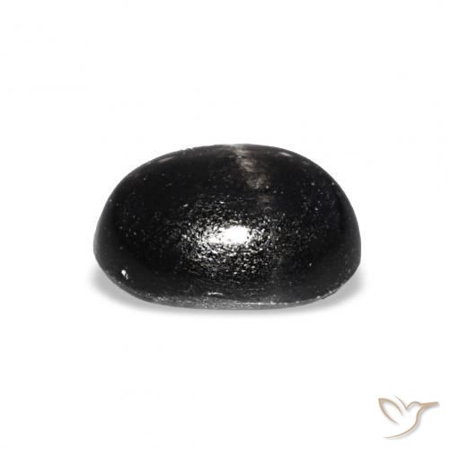 9,17 ctw natürlicher Schwarz Sterndiopsid, Oval, Transparent