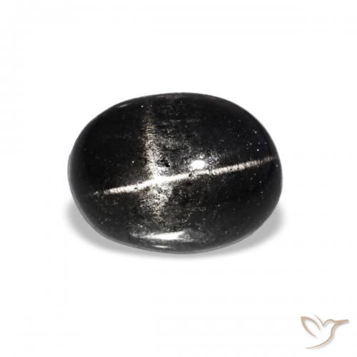 1.56ct Schwarz Sterndiopsid, Oval, Lichtundurchlässig