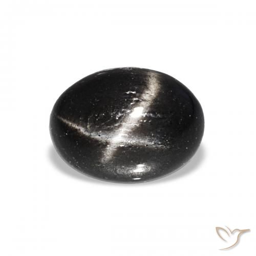1.99ct Schwarz Sterndiopsid, Oval, Transparent