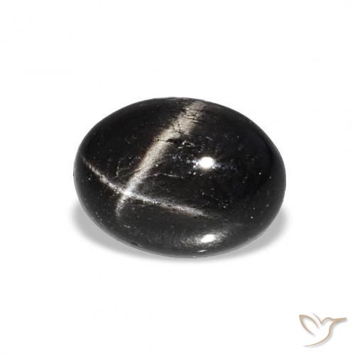 9,17 ctw natürlicher Schwarz Sterndiopsid, Oval, Transparent