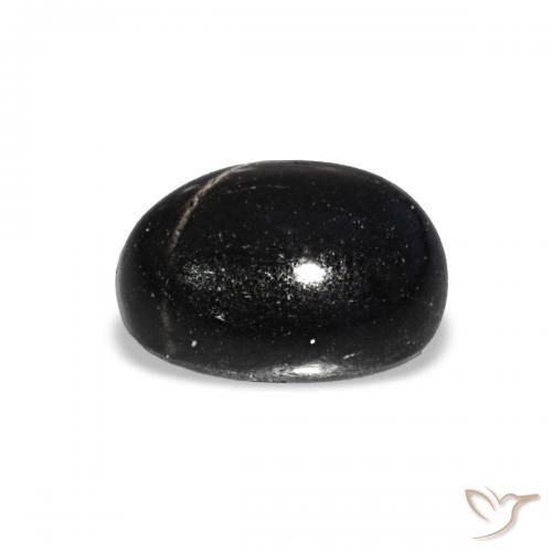 9,17 ctw natürlicher Schwarz Sterndiopsid, Oval, Transparent