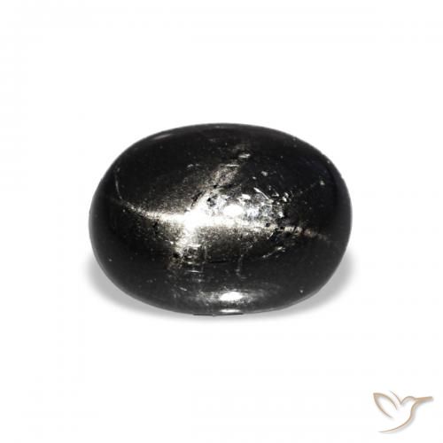 1.74ct Schwarz Sterndiopsid, Oval, Transparent