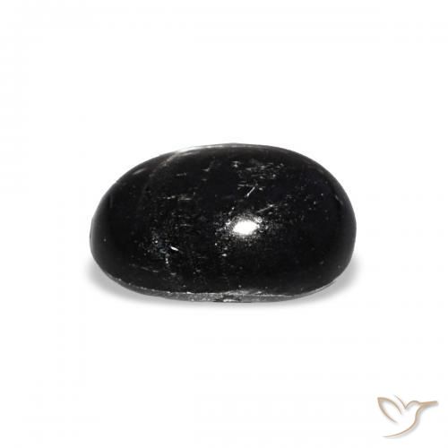 9,17 ctw natürlicher Schwarz Sterndiopsid, Oval, Transparent