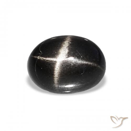 1.73ct Schwarz Sterndiopsid, Oval, Transparent