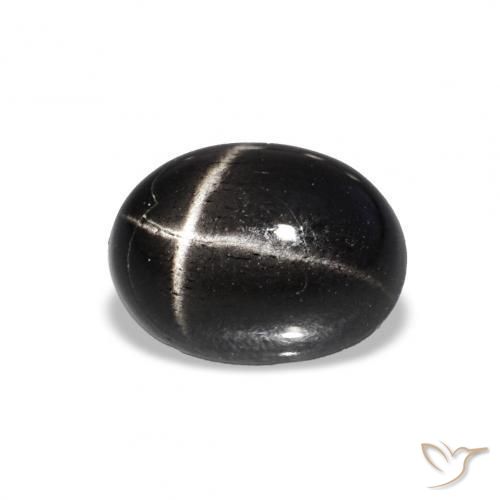 9,17 ctw natürlicher Schwarz Sterndiopsid, Oval, Transparent
