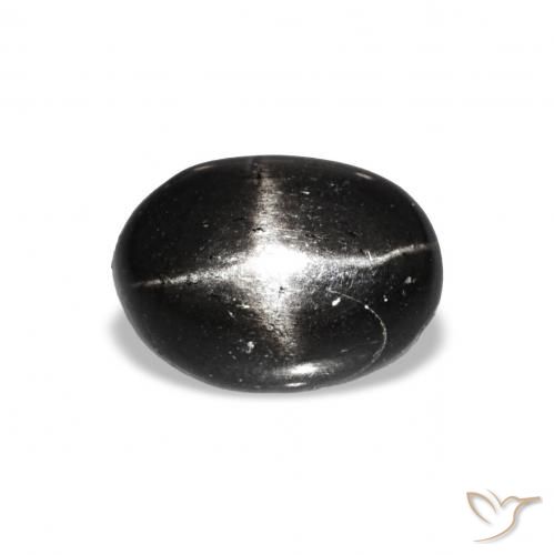 1.48ct Schwarz Sterndiopsid, Oval, Transparent
